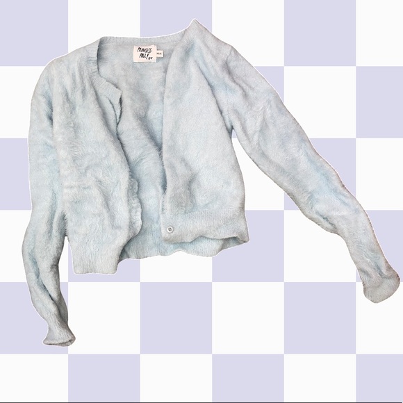princess polly fuzzy blue sweater - Picture 1 of 1